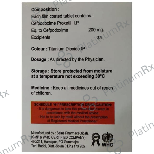 Cefonus 200mg Tablet 10s