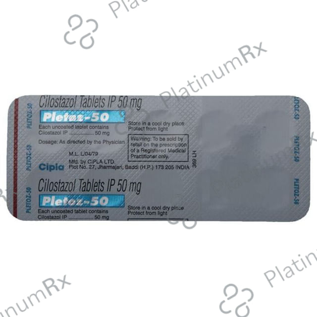 Pletoz 50mg Tablet 10s