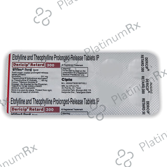 Dericip 231mg/69mg Tablet