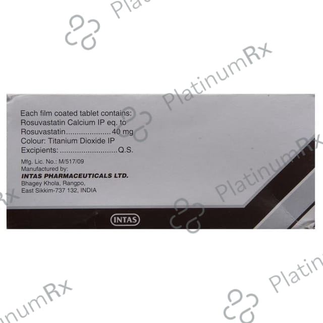 Arvast 40mg Tablet 10s