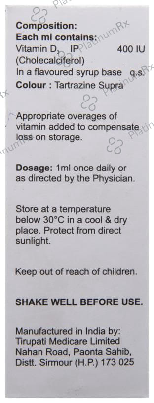 OH D3 Paediatric Drops 30ml