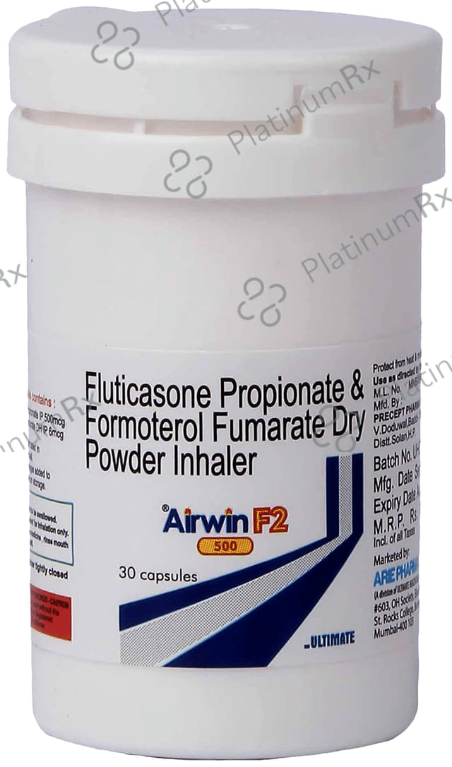 Airwin F2 500/6mcg Capsule 30s