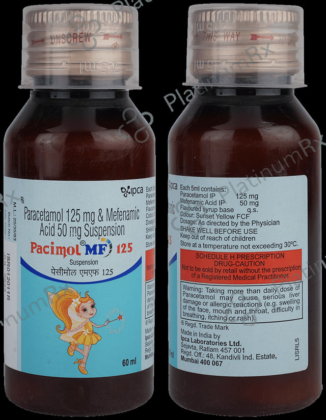 Pacimol MF 125 Oral Suspension