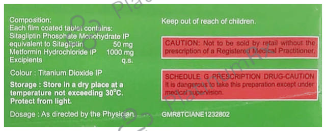 Sitaday M 50/1000mg Tablet 15s