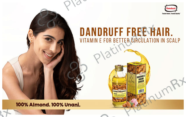 Hamdard Roghan Badam Shirin Pure Almond Oil - Eases Constipation & Supports Skin, Hair & Brain Health 100 ml