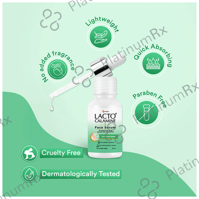 Piramal Lacto Calamine 2% Salicylic Acid Face Serum Paraben Free