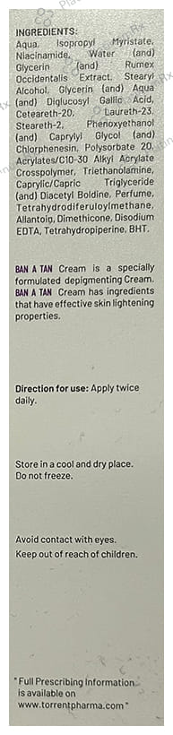 Ban A Tan Cream 50gm