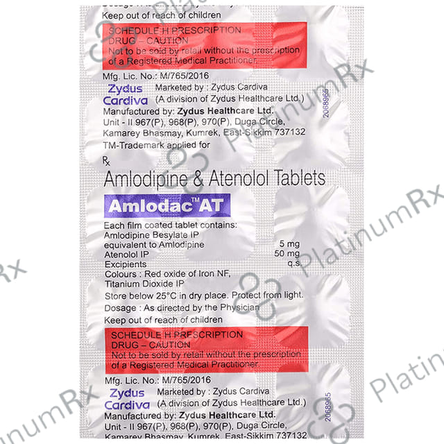 Amlodac AT 5/50mg Tablet 15s