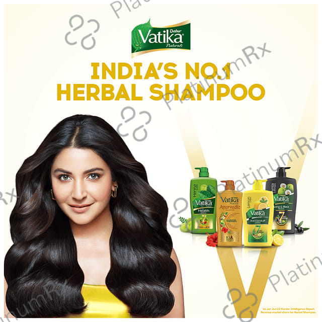 Dabur Vatika Naturals Lemon & Methi Anti Dandruff Shampoo