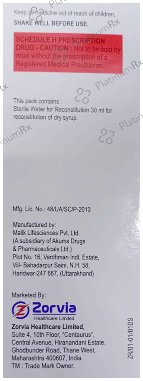 Zormox CV 200/28.5mg Oral Suspension 30ml