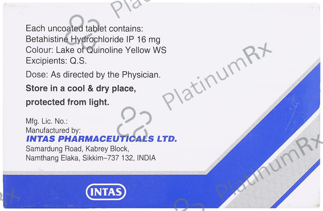 Zevert 16mg Tablet MD 15s