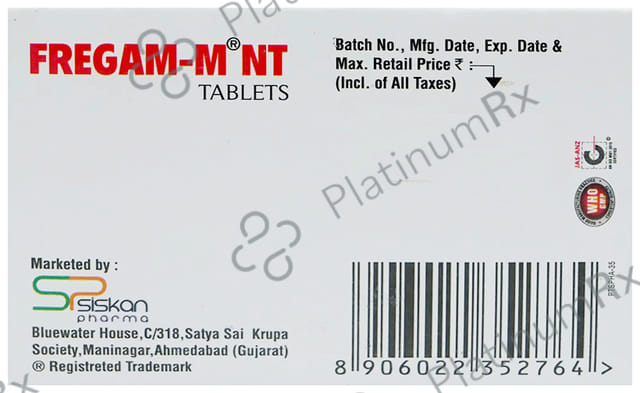 Fregam Mnt 75/10mg/1500mcg Tablet 10s