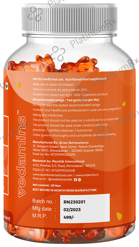 Vedamins Multivitamins & Minerals Gummies Orange
