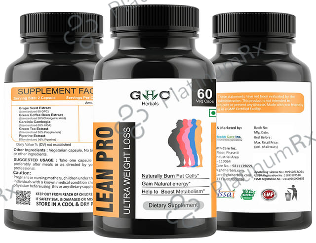 GHC Herbals Weight Loss Veg Capsules