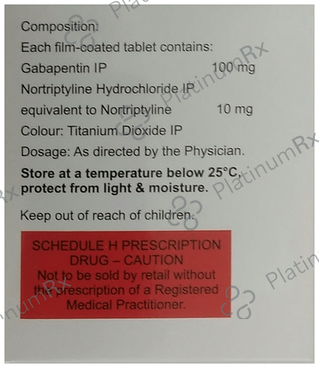 Gabaneuron NT 100/10mg Tablet 15s