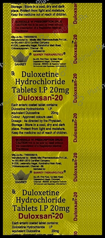 Duloxsan 20 Tablet