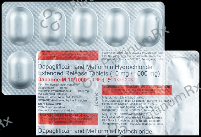 Dapaone-M 10mg/1000mg Tablet