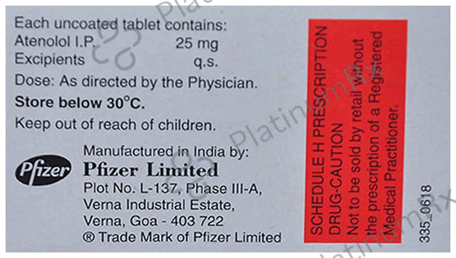 Atpark 25mg Tablet 14s