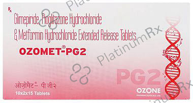 Ozomet PG 2/500/15mg Tablet ER 15s