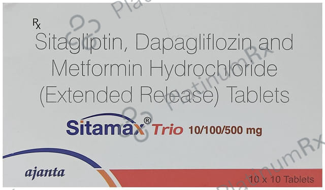 Sitamax Trio 10/500/100mg Tablet 10s