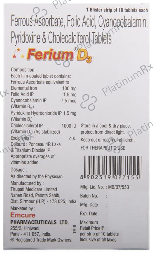 Ferium D3 Tablet 10s