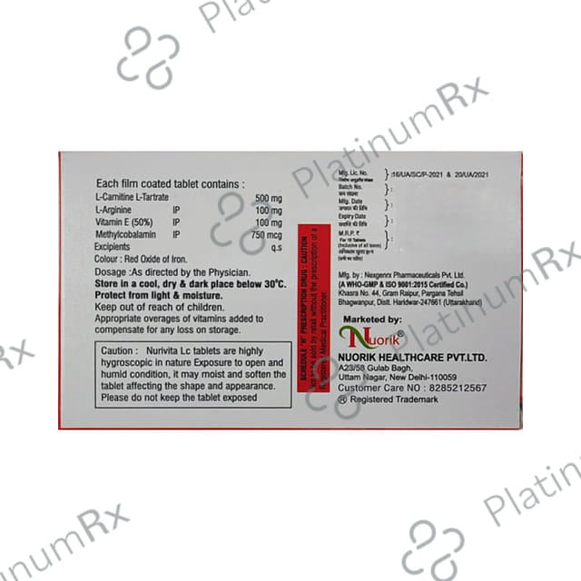 Nurivita LC 1.5mg/500mg/1500mcg Tablet