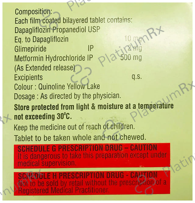 Dapaturn GM 1/10/500mg Tablet 10s