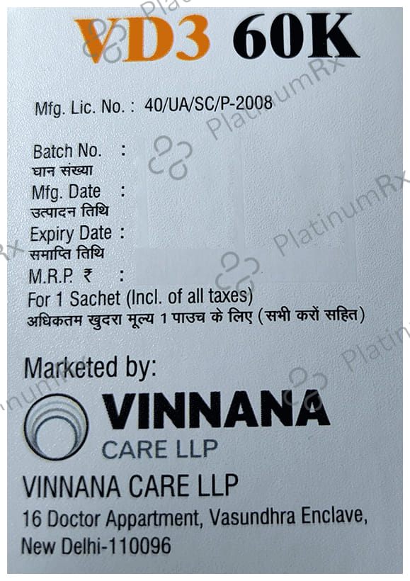 VD3 60000IU Sachet 1gm