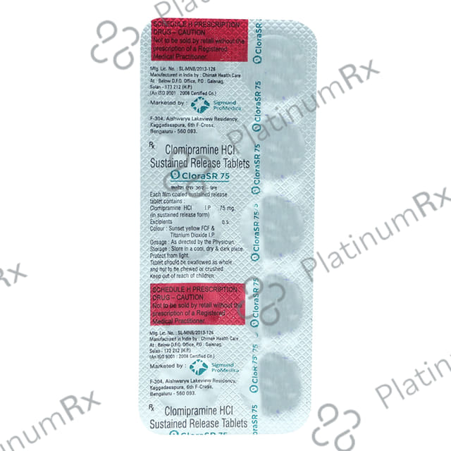Clora 75mg Tablet SR 10s