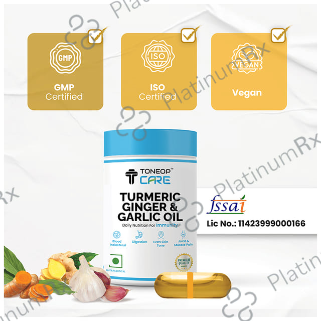 ToneOp Care Turmeric Ginger & Garlic Oil Capsule 60s