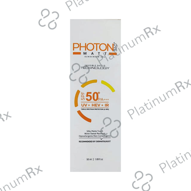 Photon 360 Matt SPF 50+ PA+++ Sunscreen Gel 50ml