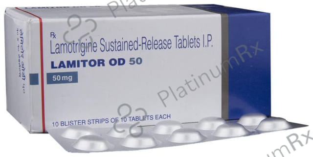 Lamitor OD 50mg Tablet SR 10s