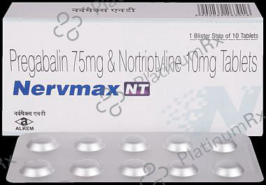 Nervmax NT 75mg/10mg Tablet