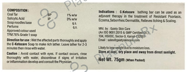 C Ketocare Medicated Soap 75gm