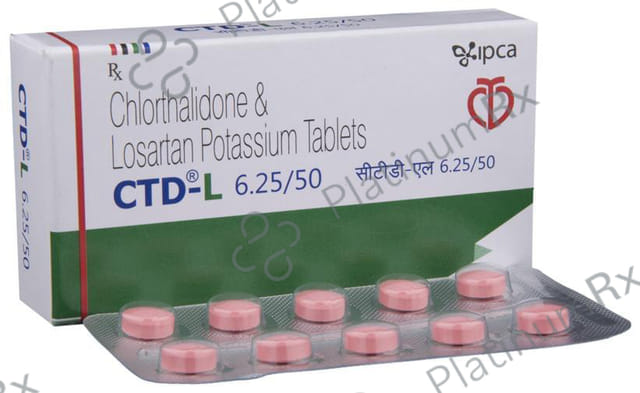 CTD L 6.25/50 Tablet 10s