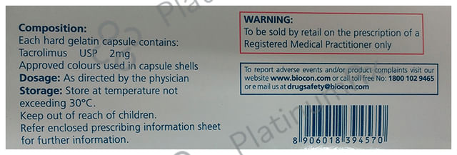 Tacrograf 2mg Capsule 10s