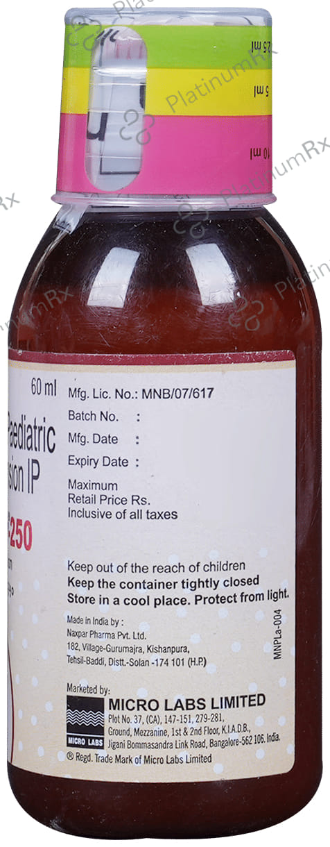 Dolopar 250mg Suspension 60ml
