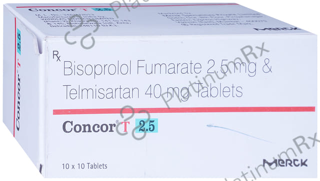 Concor T 2.5/40mg Tablet 10s