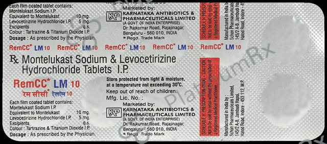 Rem CC LM 5/10mg Tablet 10s