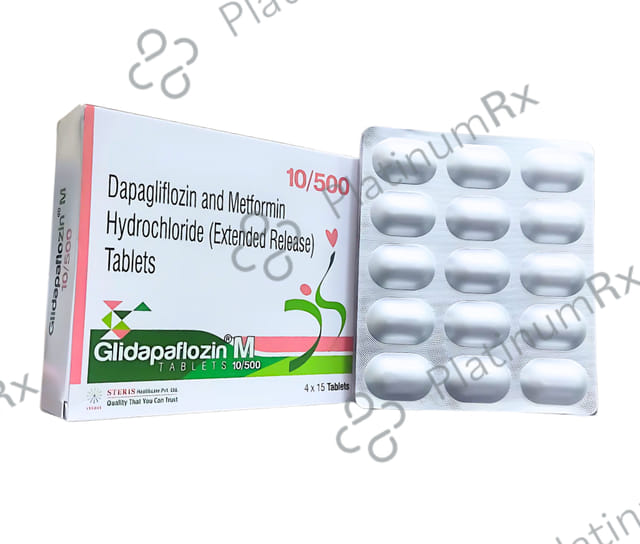 Glidapaflozin M 10/500mg Tablet ER 15s