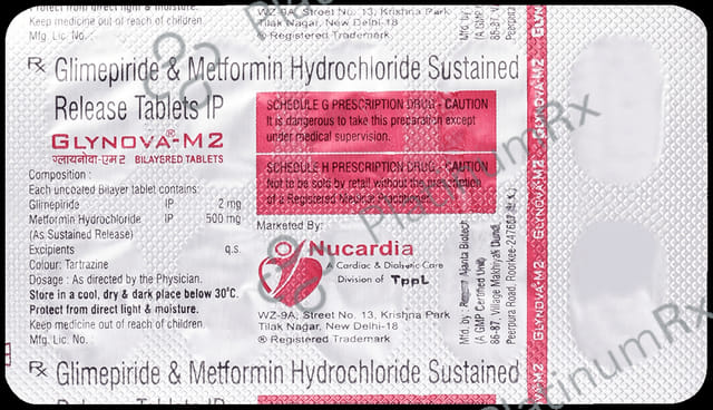 Glynova M 2/500mg Tablet SR 10s