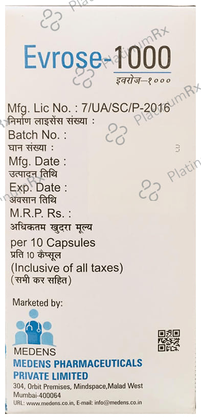 Evrose 1000 Soft Gel Capsule