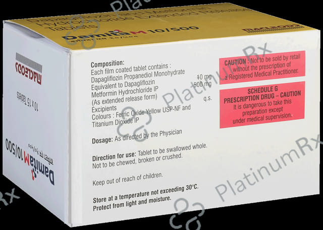 Damita M 10/500mg Tablet ER 15s