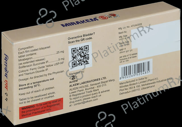 Mirakem S 25/5mg Tablet 10s