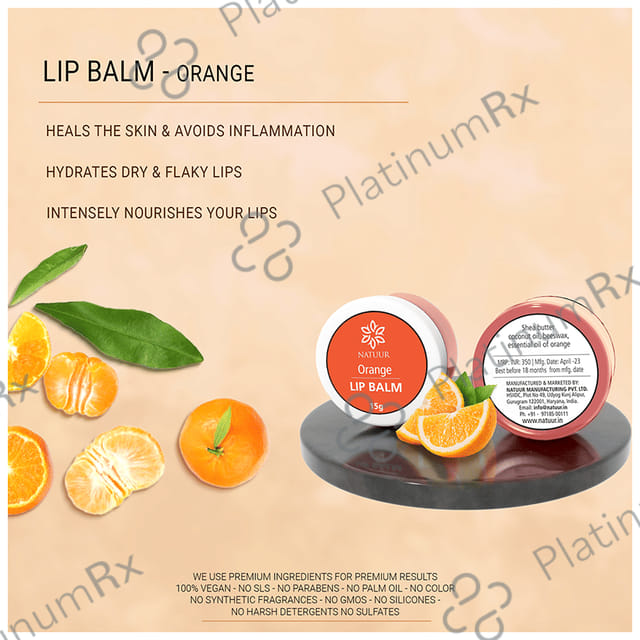Natuur Lip Balm Orange