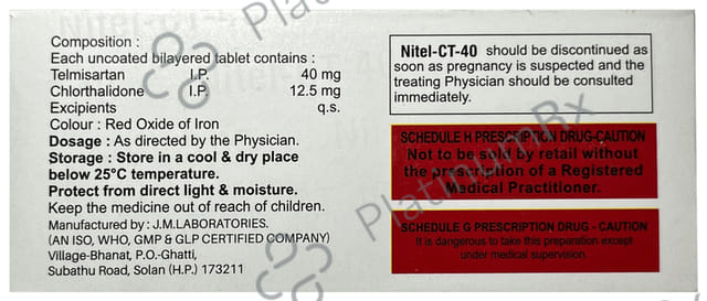Nitel CT 40mg Tablet 10s