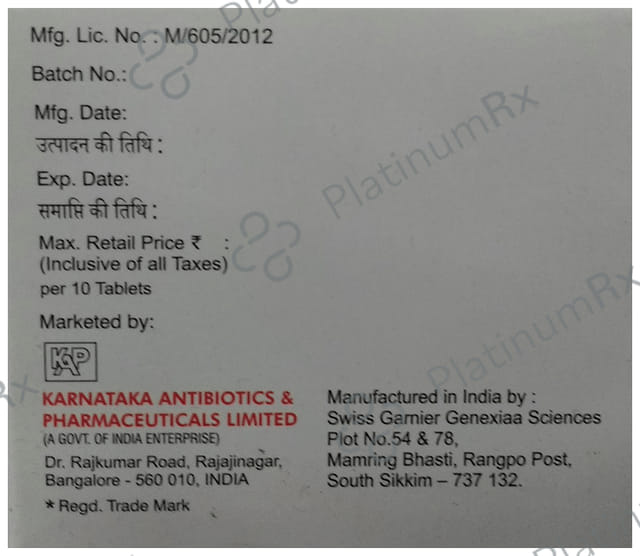 Grenil 20/500mg Tablet 10s