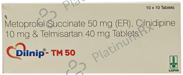 Dilnip TM 50/40/10mg Tablet 10s