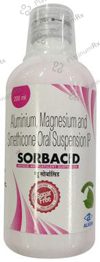 Sorbacid Antacid Antiflatulent 250/50/250mg Suspension 200ml