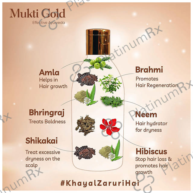 Axiom Mukti Gold Herbal Hair Oil 200 ml